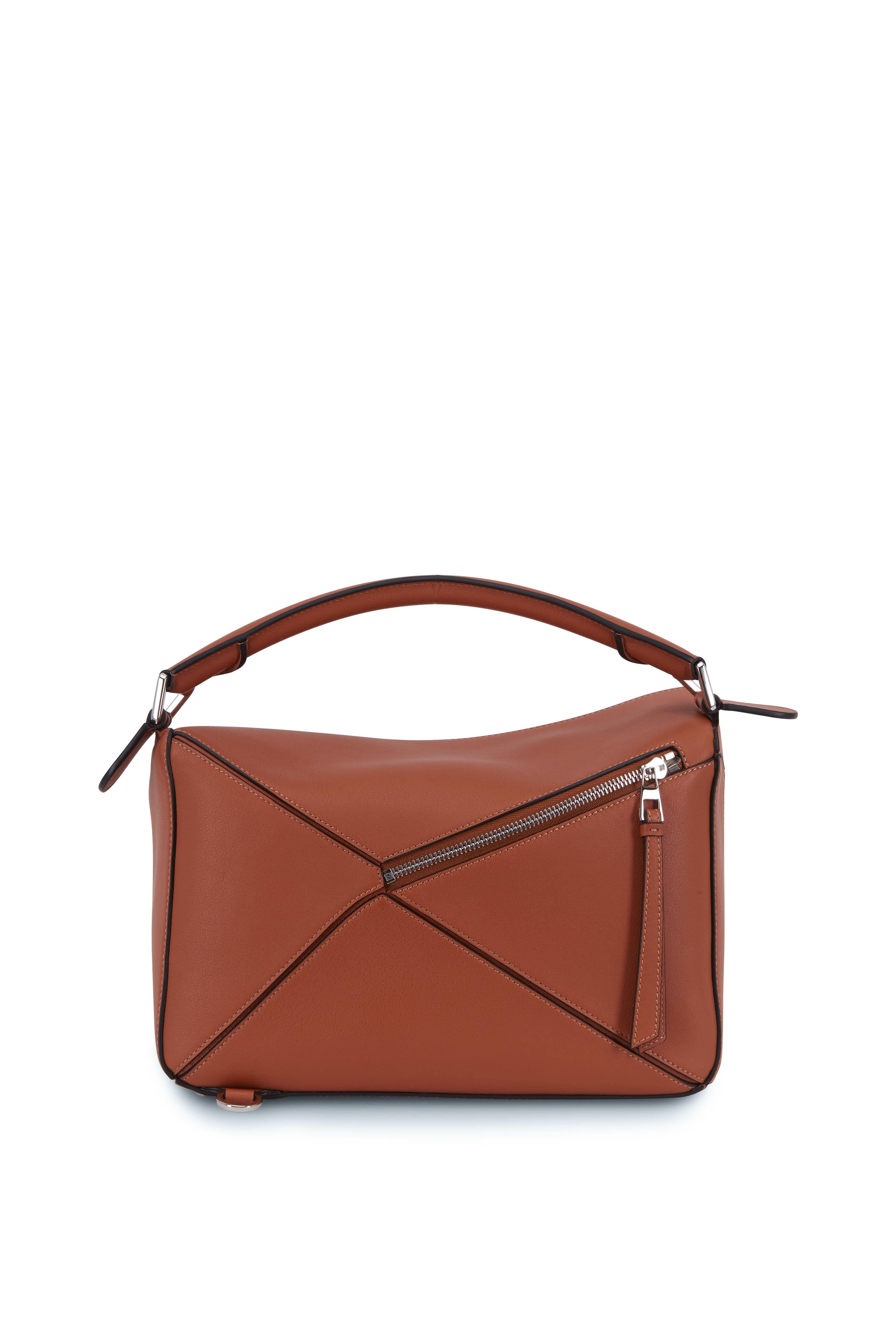 Loewe - Puzzle Tan Leather Top Handle Bag | Mitchell Stores