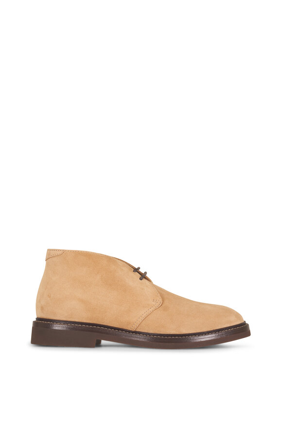 Brunello Cucinelli Tan Suede Chukka Boot - view 2