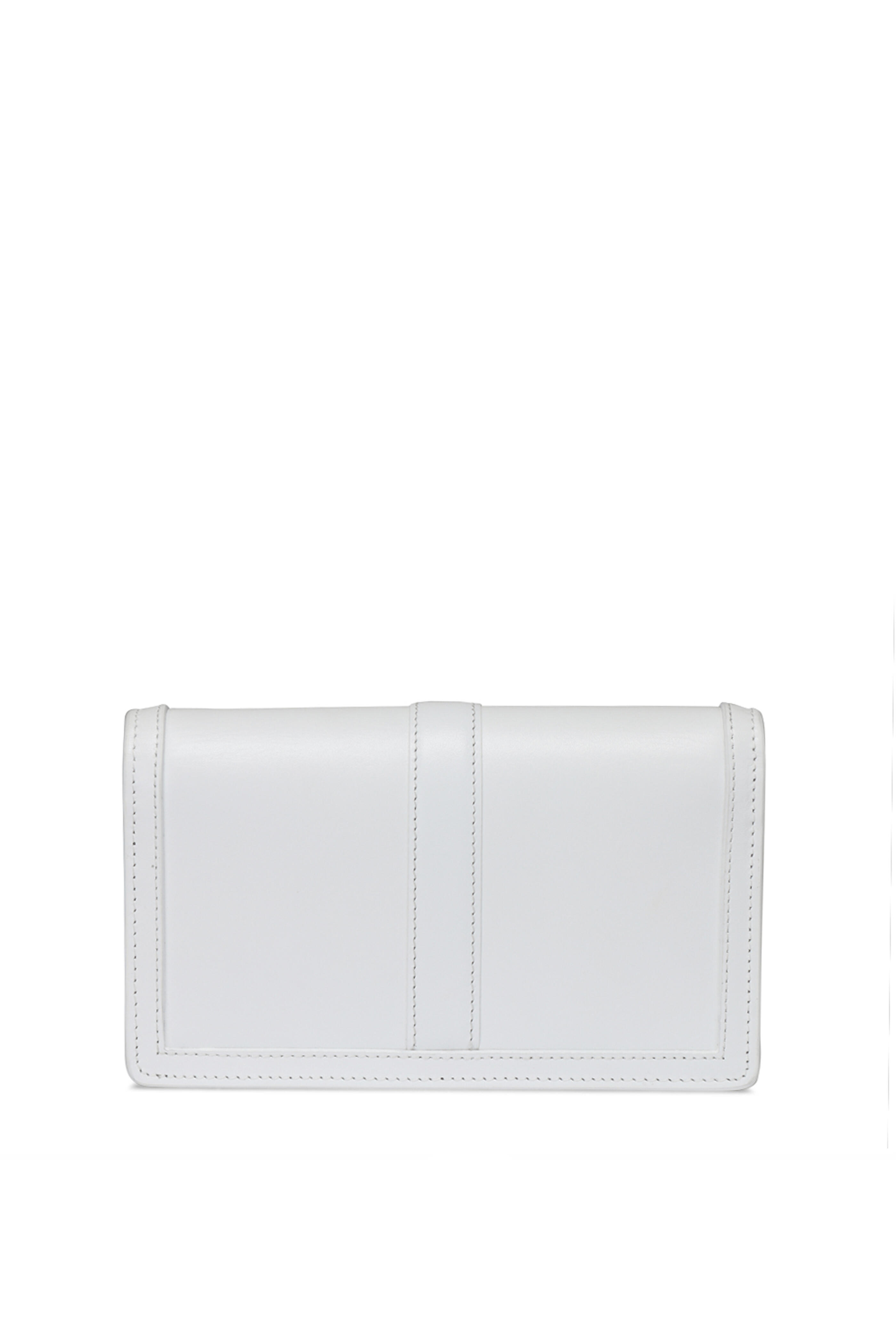 Versace - White Leather Chain Wallet