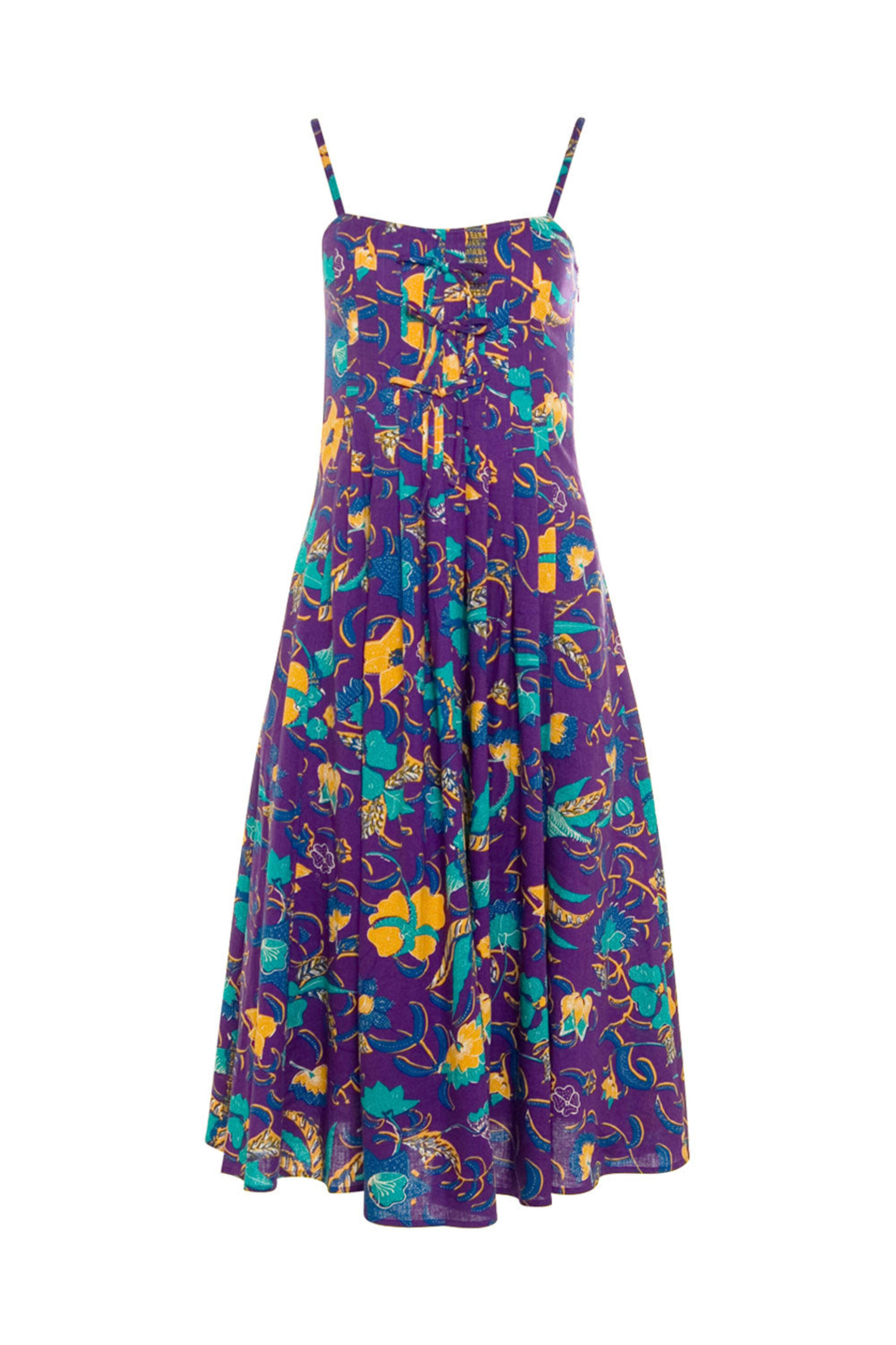 Derek Lam - Purple Reef Aline Midi Dress