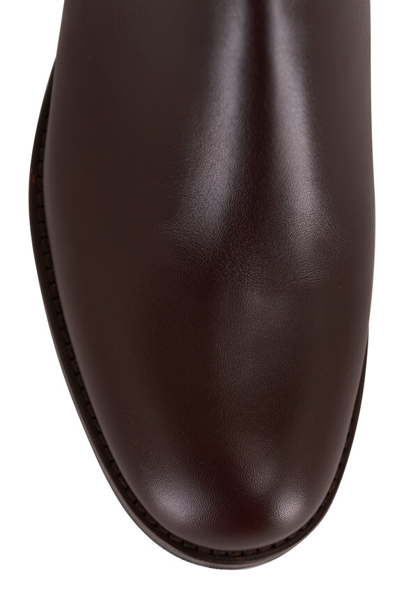 Manolo Blahnik - Chelsea Dark Brown Leather Boot