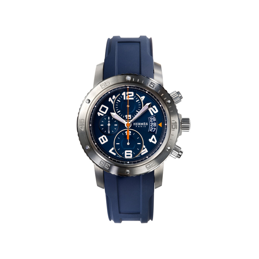 HERMES 腕時計 Hermès - Clipper Chronograph Watch, 44mm | Mitchell Stores