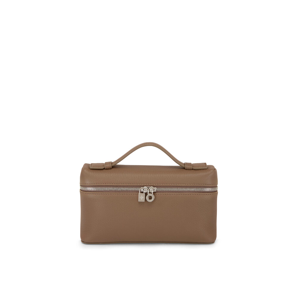 Loro Piana - Cross Warm Mastic Leather Crossbody