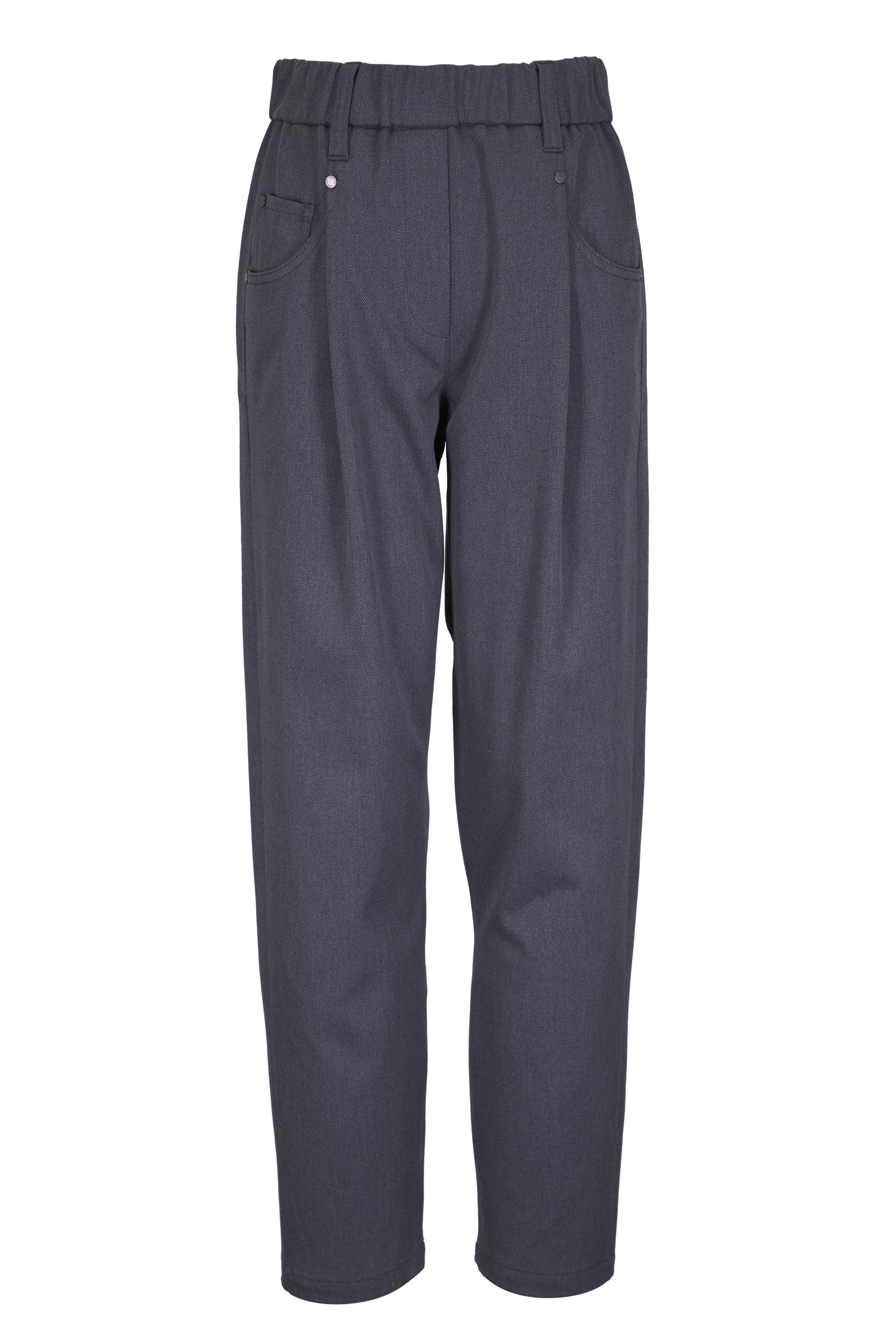 パンツ BRUNELLO CUCINELLI GREY COTTON PANTS Brunello Cucinelli - Gray Stretch Cotton Pant | Mitchell Stores