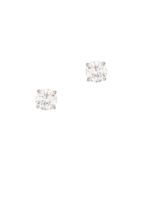 Louis Newman Diamond Studs - view 1