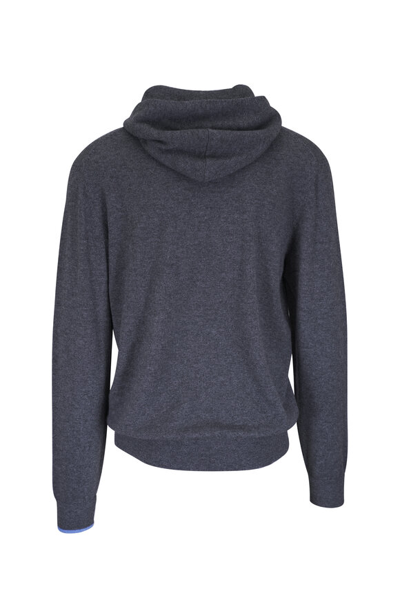 Greyson - Koko Dark Heathered Gray Wool & Cashmere Hoodie