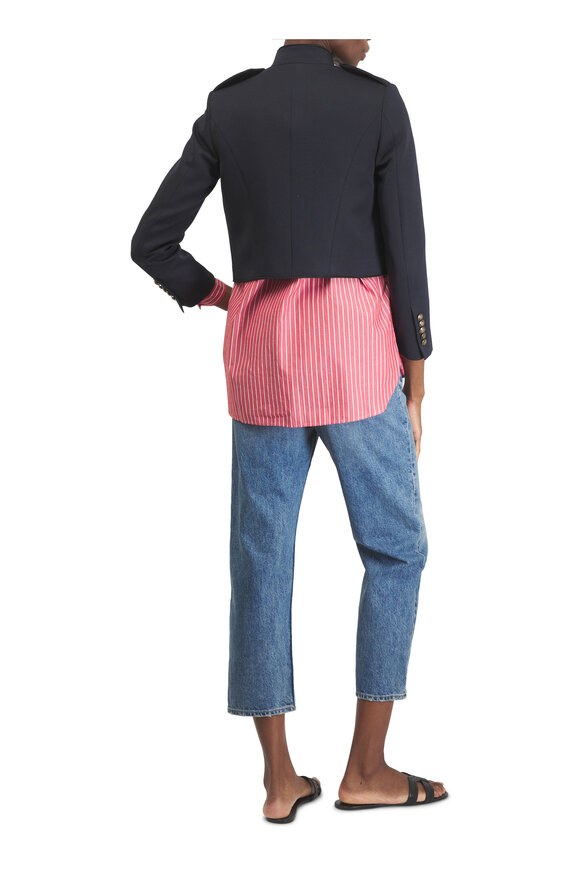 Nili Lotan Betsy Midnight Wool Band Jacket - view 3