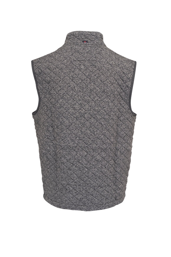 Faherty Brand - Epic Carbon Mélange Quilted Fleece Vest