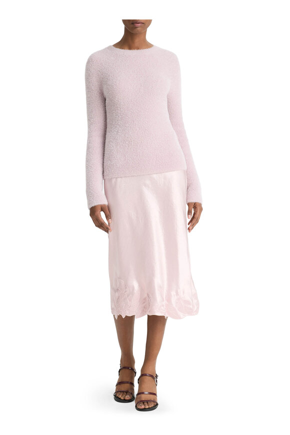 Vince - Orchid Stone Metallic Eyelash Pullover Sweater