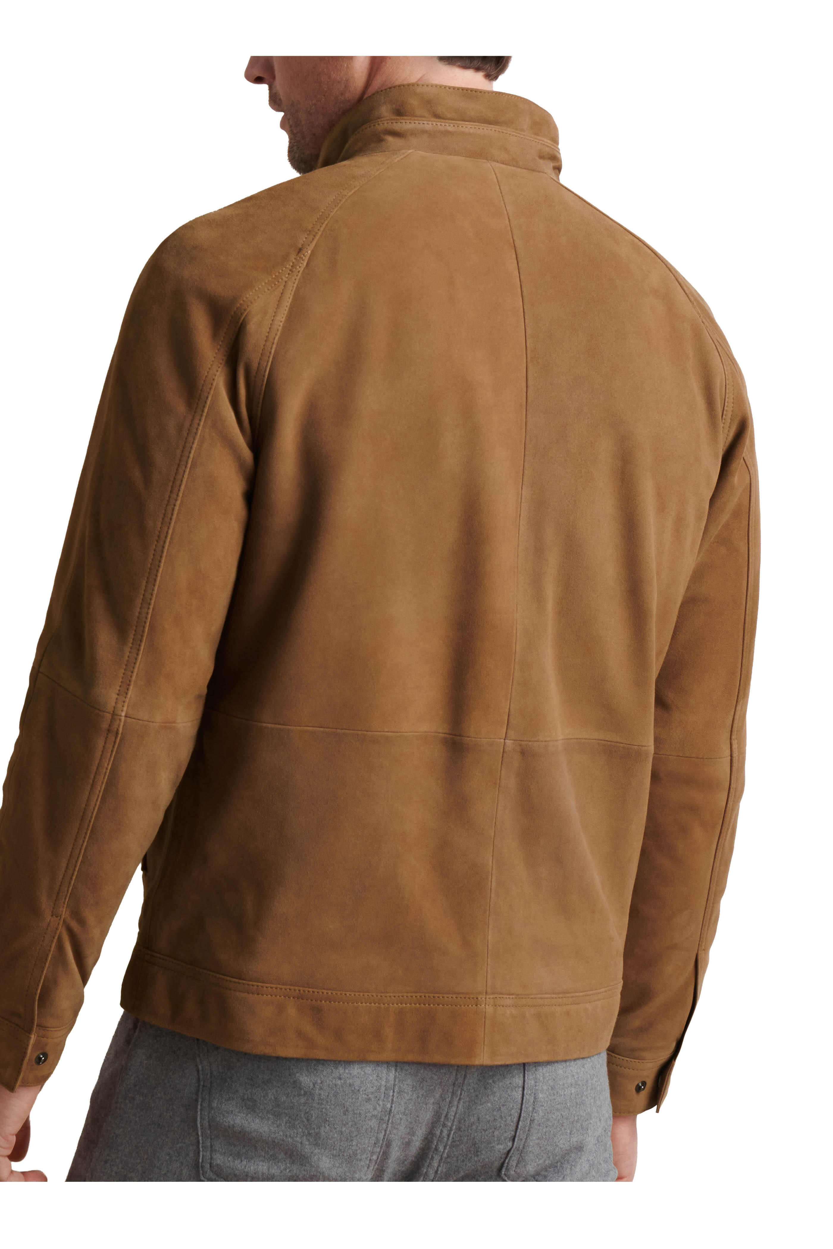 Peter Millar - Soho Saddle Stretch Suede Bomber Jacket