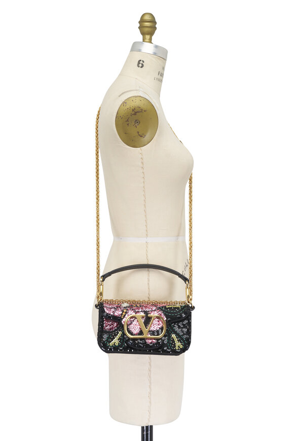 Valentino Garavani Small Loco Multicolor Embroidered Shoulder Bag - view 7