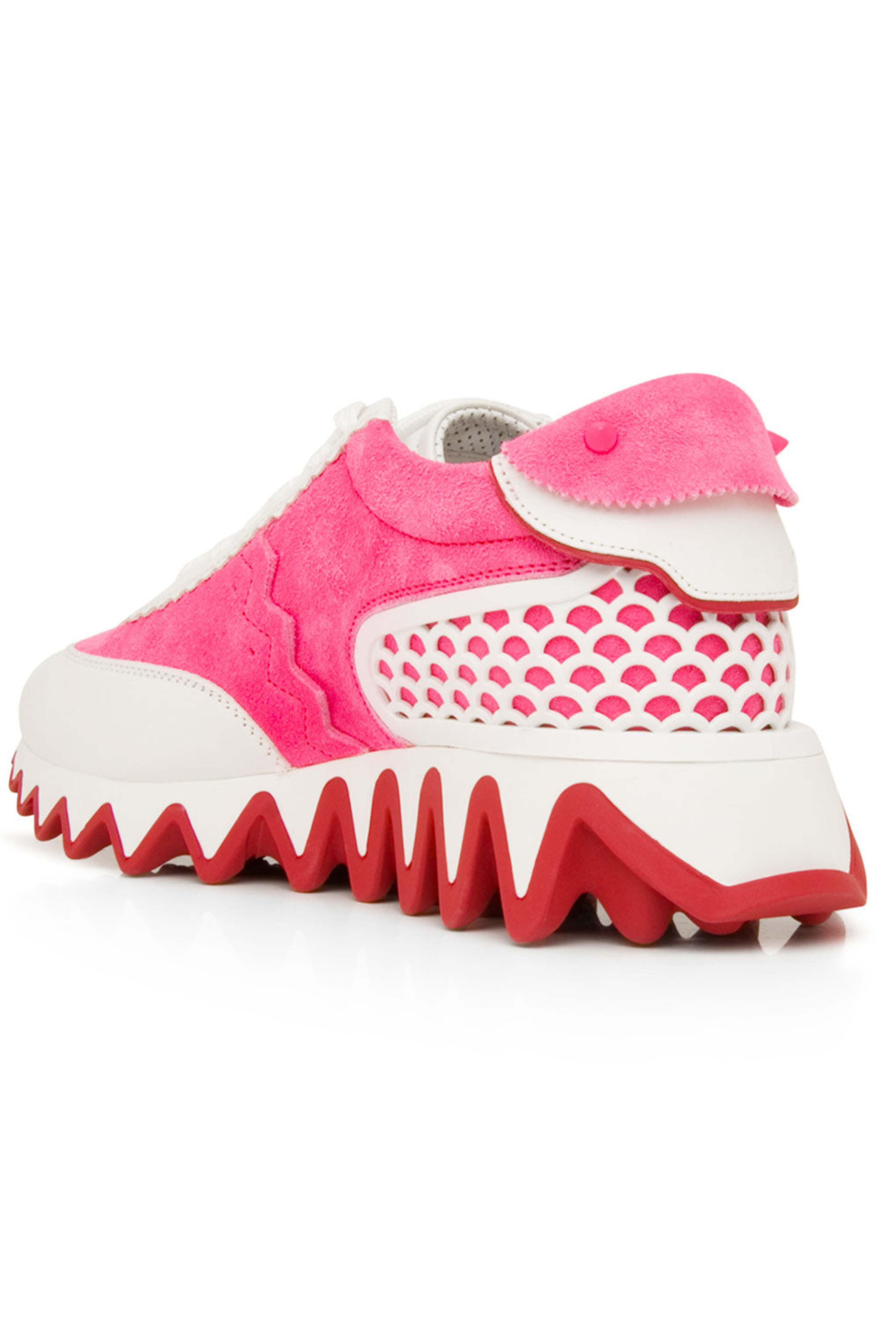 Christian Louboutin - Loubishark Sneaker in Pink and White