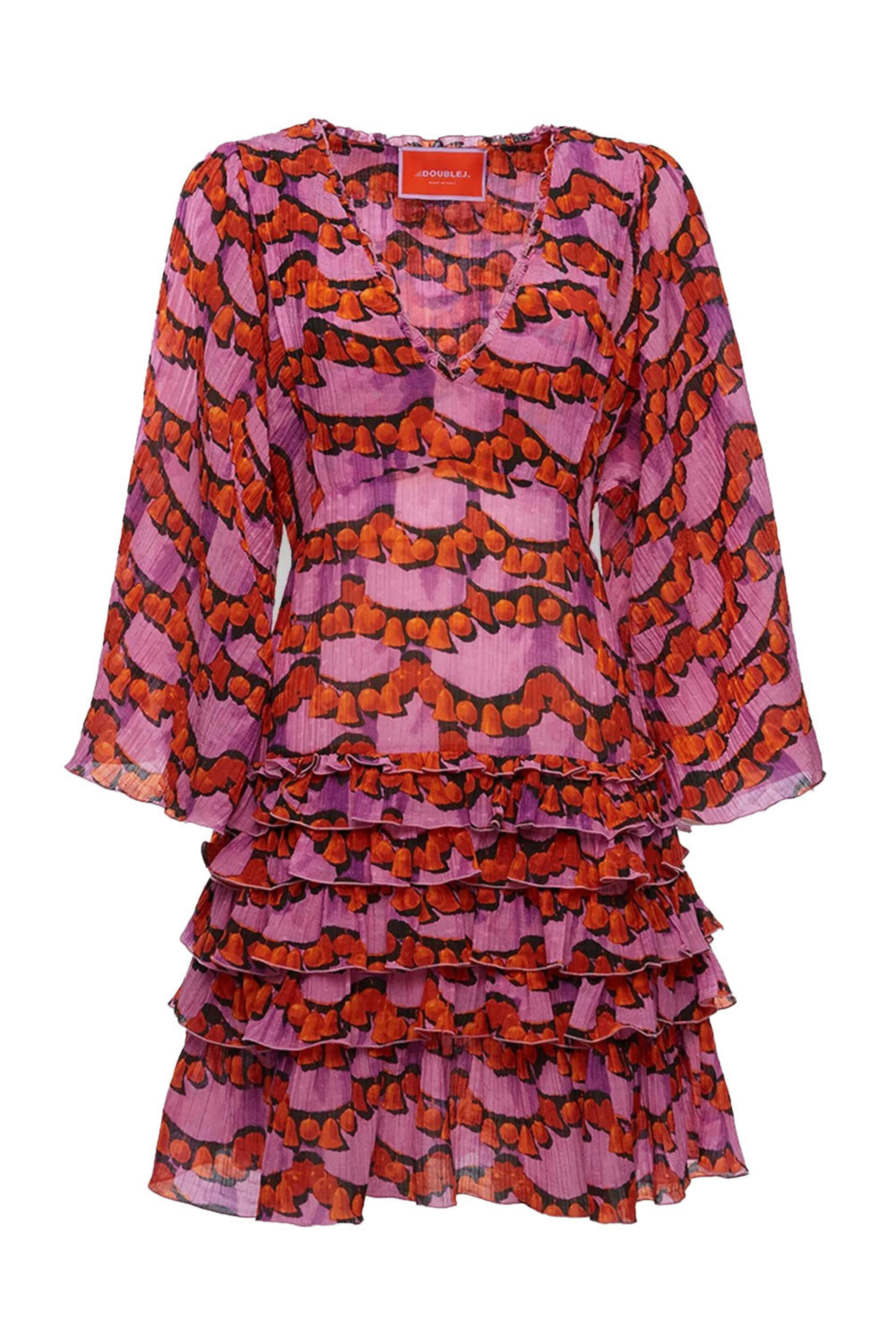 La DoubleJ - Liberance Ciclamino Jeannie Mini Dress