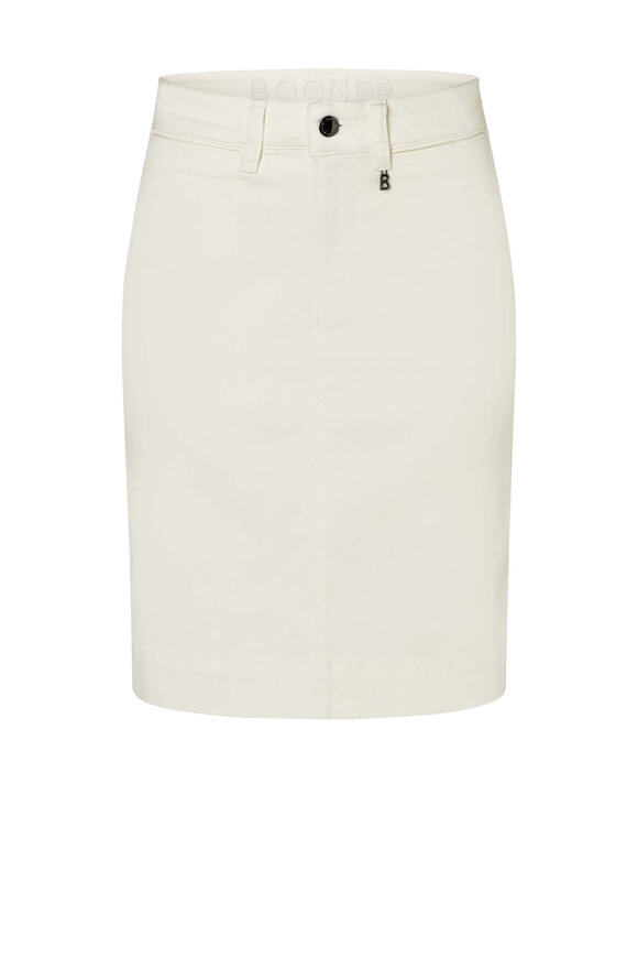 Bogner - Leandra Off White Denim Skirt