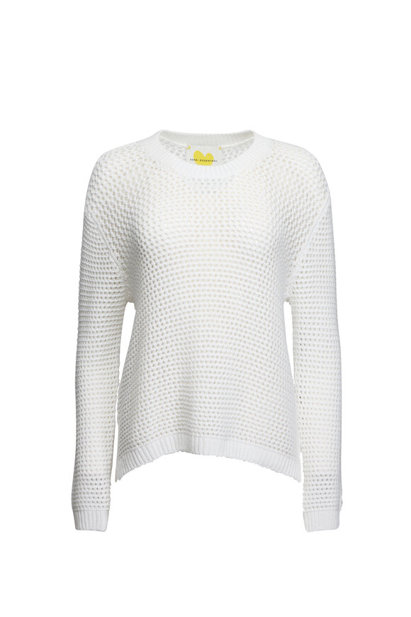 eimy istoire - jose moon WOOL BASIC OVER KNIT TOPS ホワイト Shop Oeuf New York Baby Alpaca White Angel Sweater for Infants