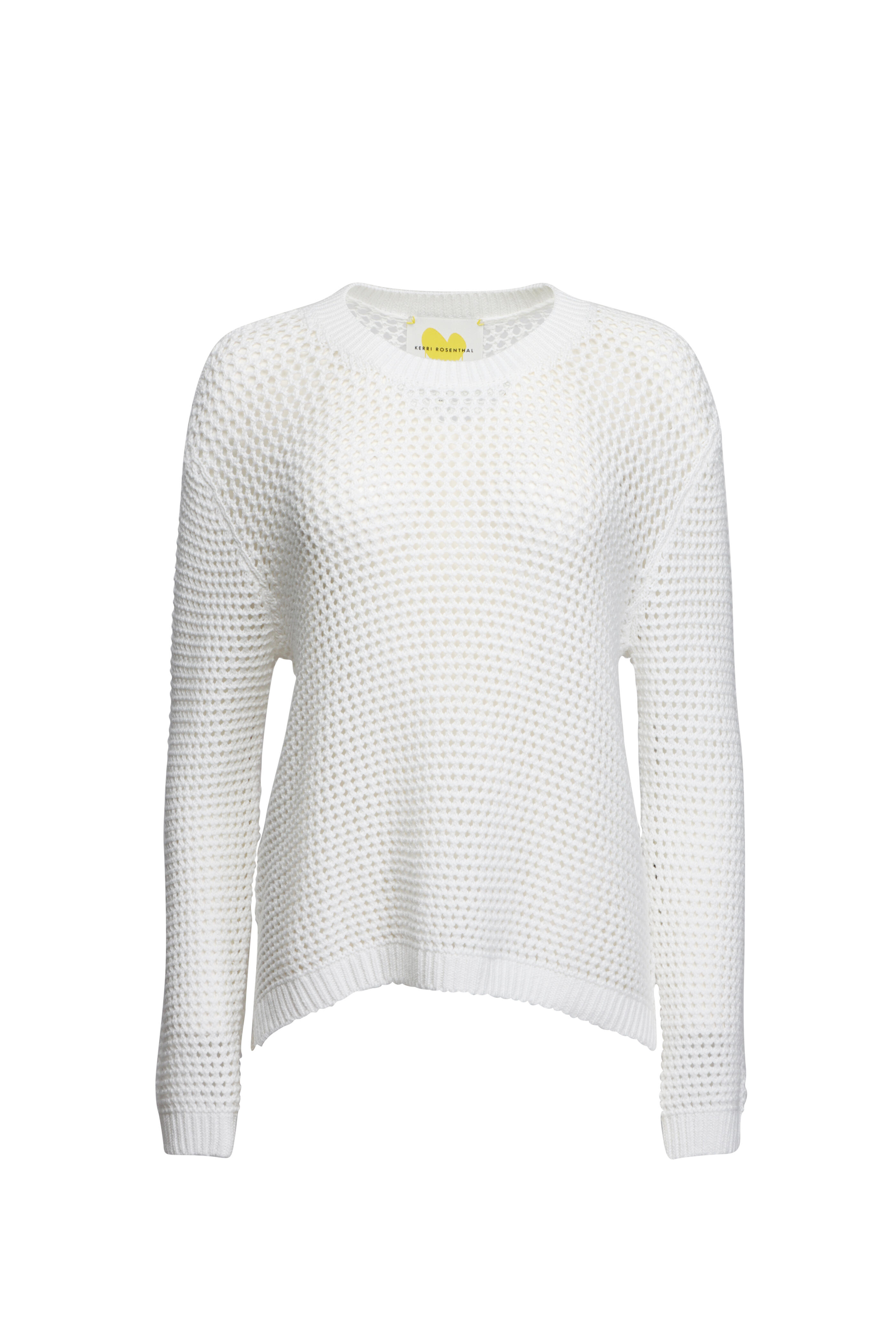 Kerri Rosenthal - Catch Open Stitch White Sweater