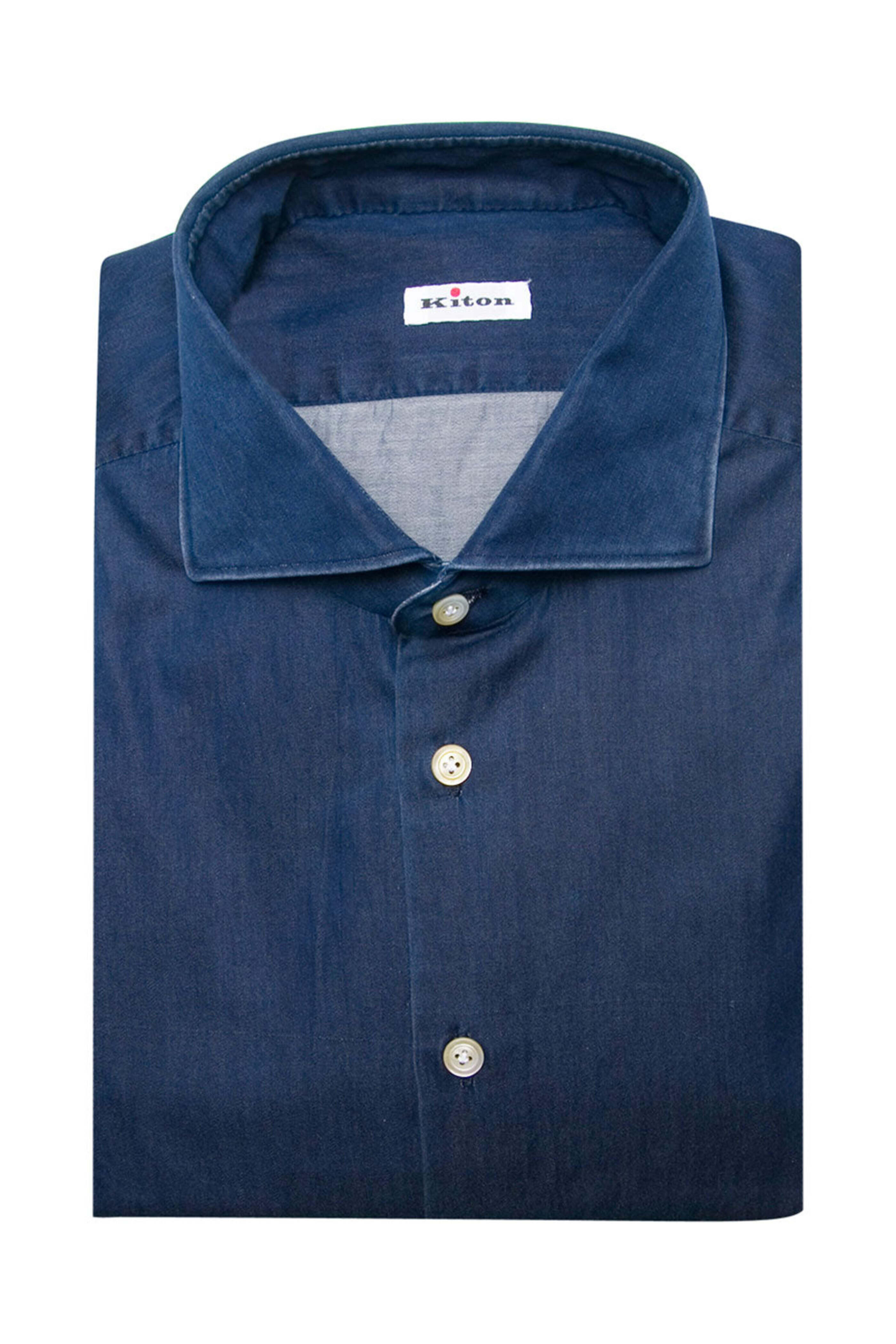 Kiton - Deep Navy Chambray Sport Shirt