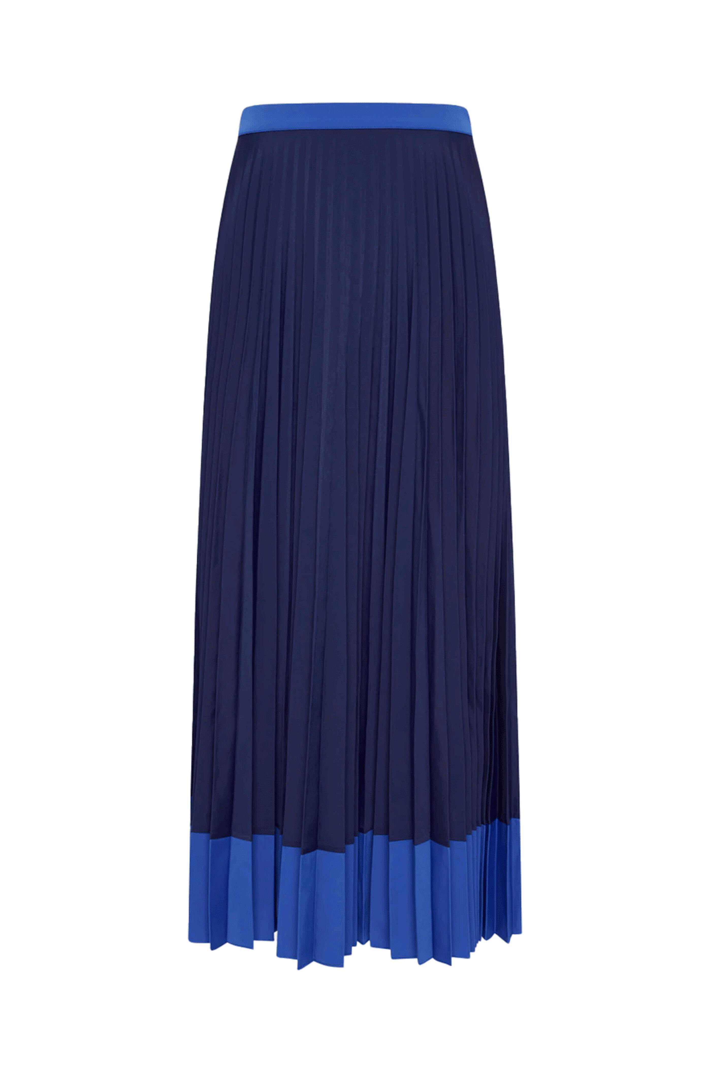 Lee Mathews - Blue Peyton Pleated Skirt