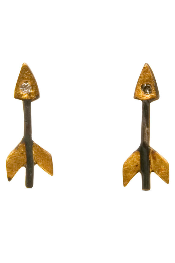 Acanthus Arrow Stud Earrings
