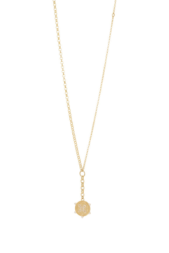 Foundrae Medium Amate Mixed Belcher Extended Chain Necklace