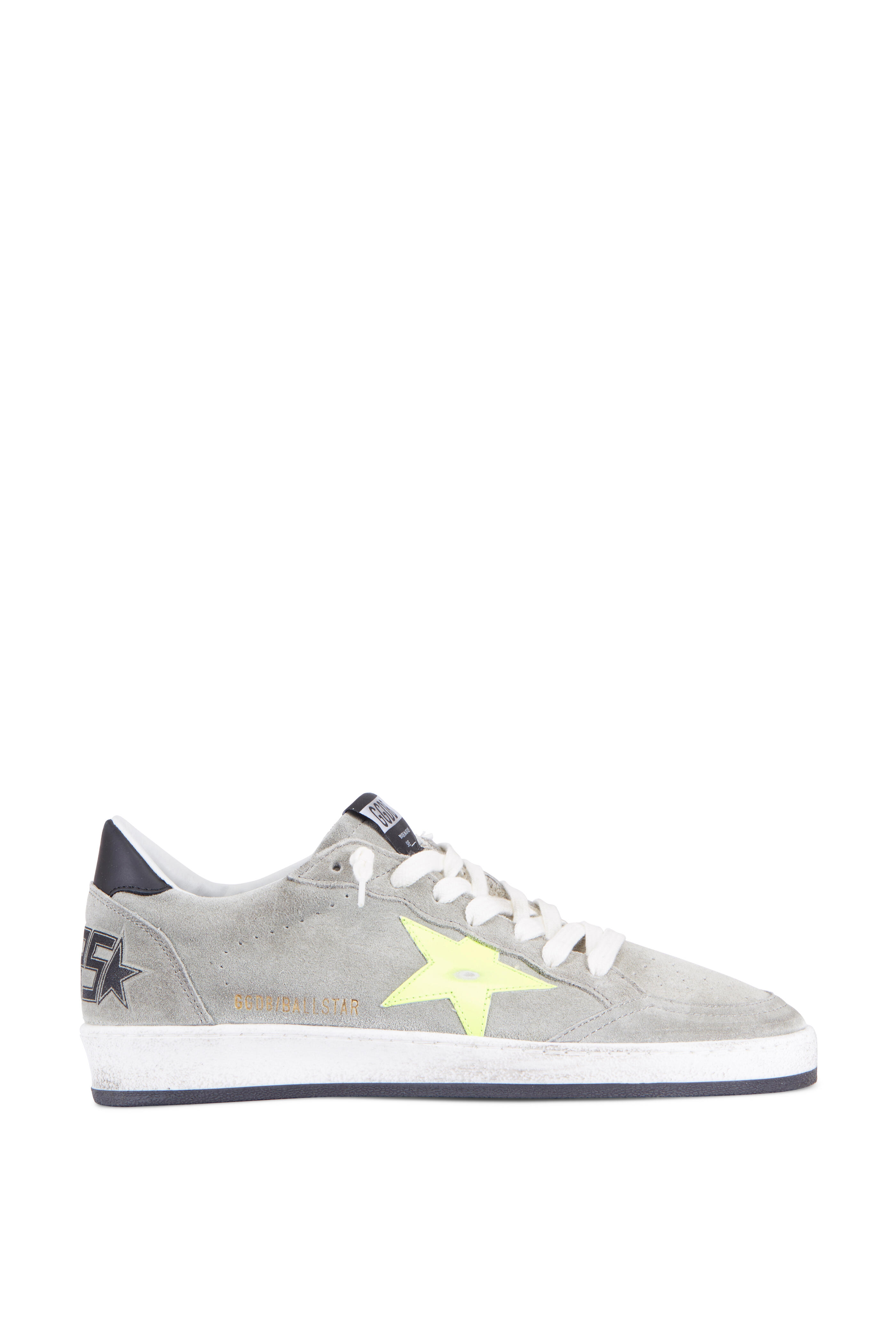 Golden Goose - Men's Light Grey Suede Yellow Star Sneaker