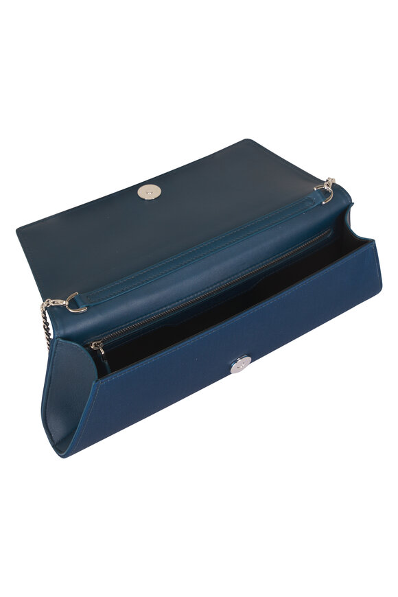 Akris Small Anouk Deep Petrol Trapezoid Clutch - view 5