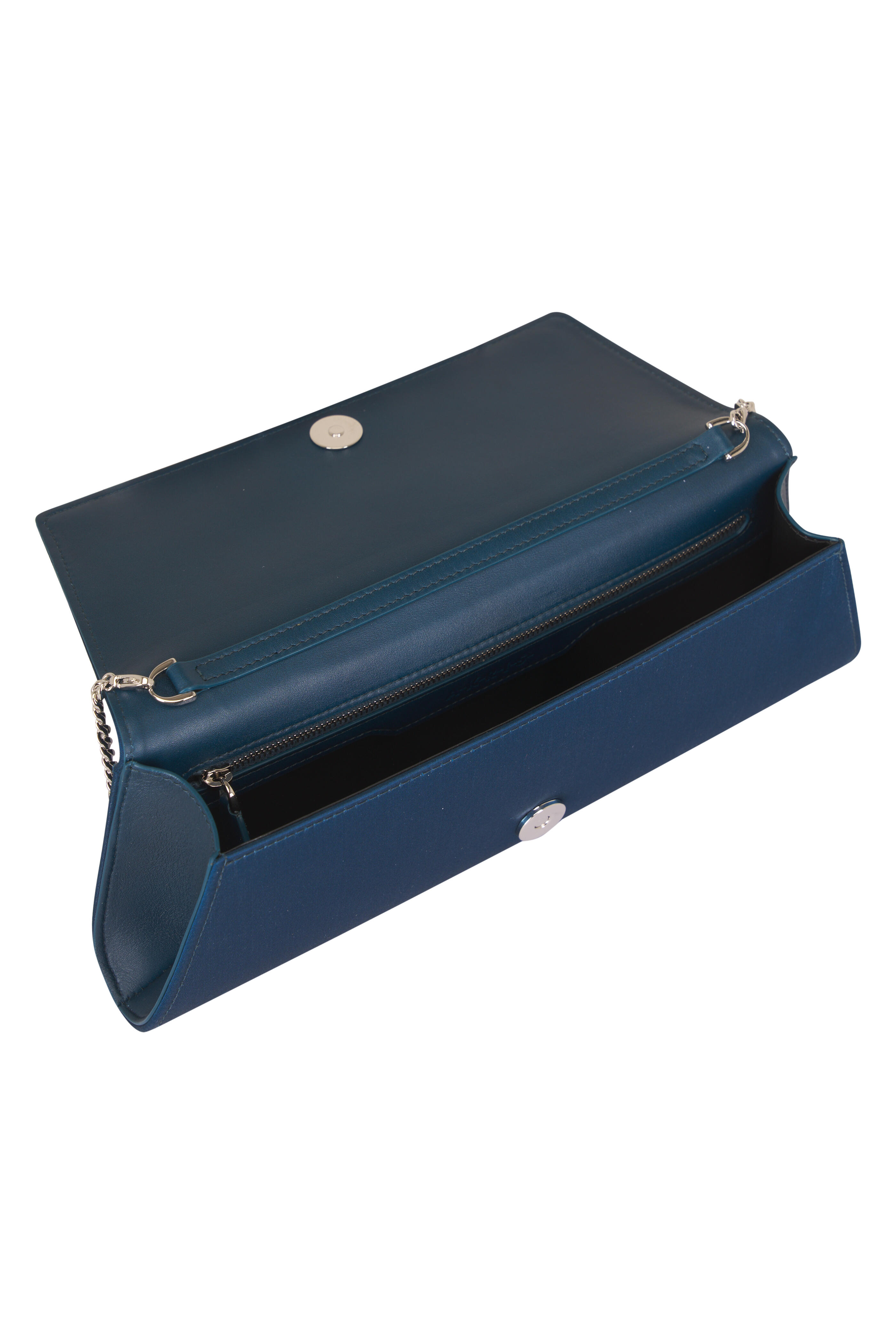 Akris - Small Anouk Deep Petrol Trapezoid Clutch - view 5