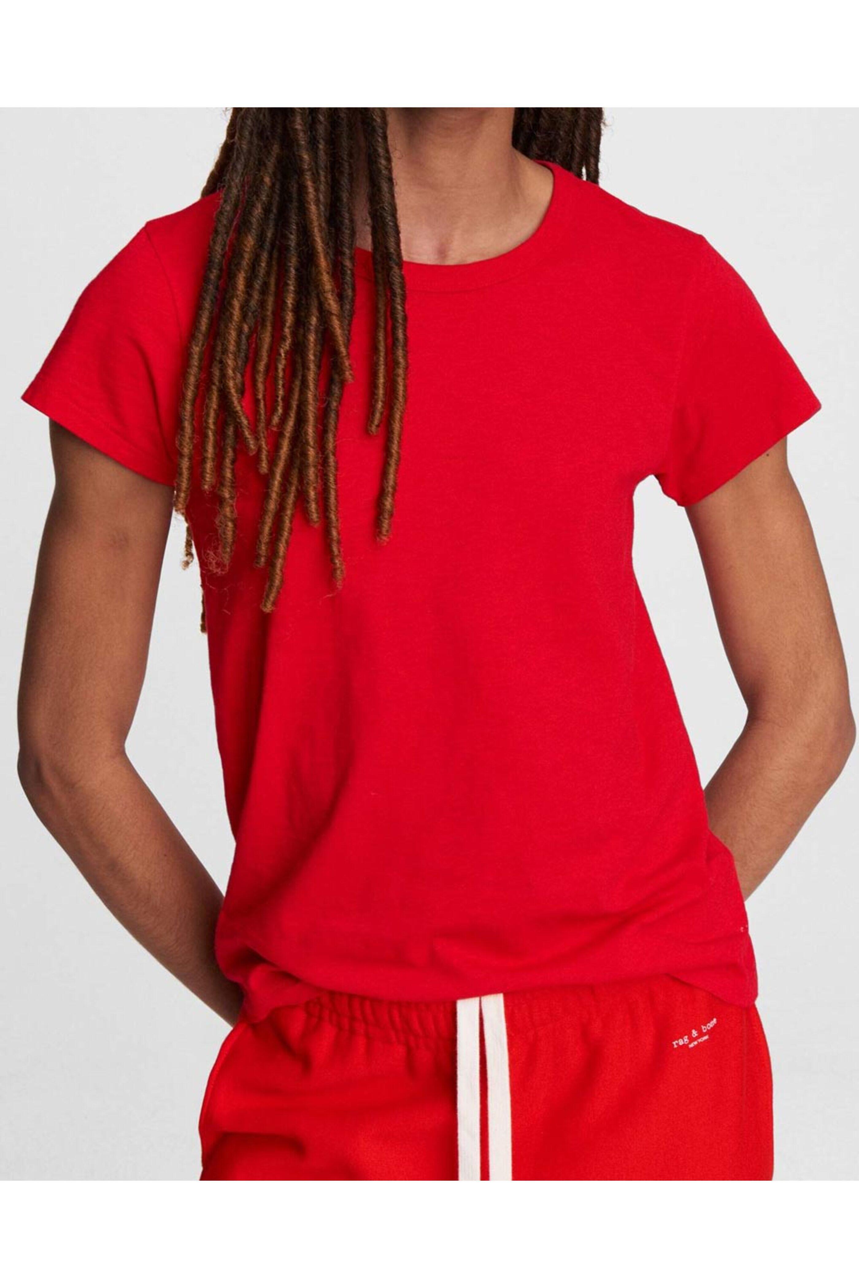 Rag & Bone - The Slub Tee in Battle Red