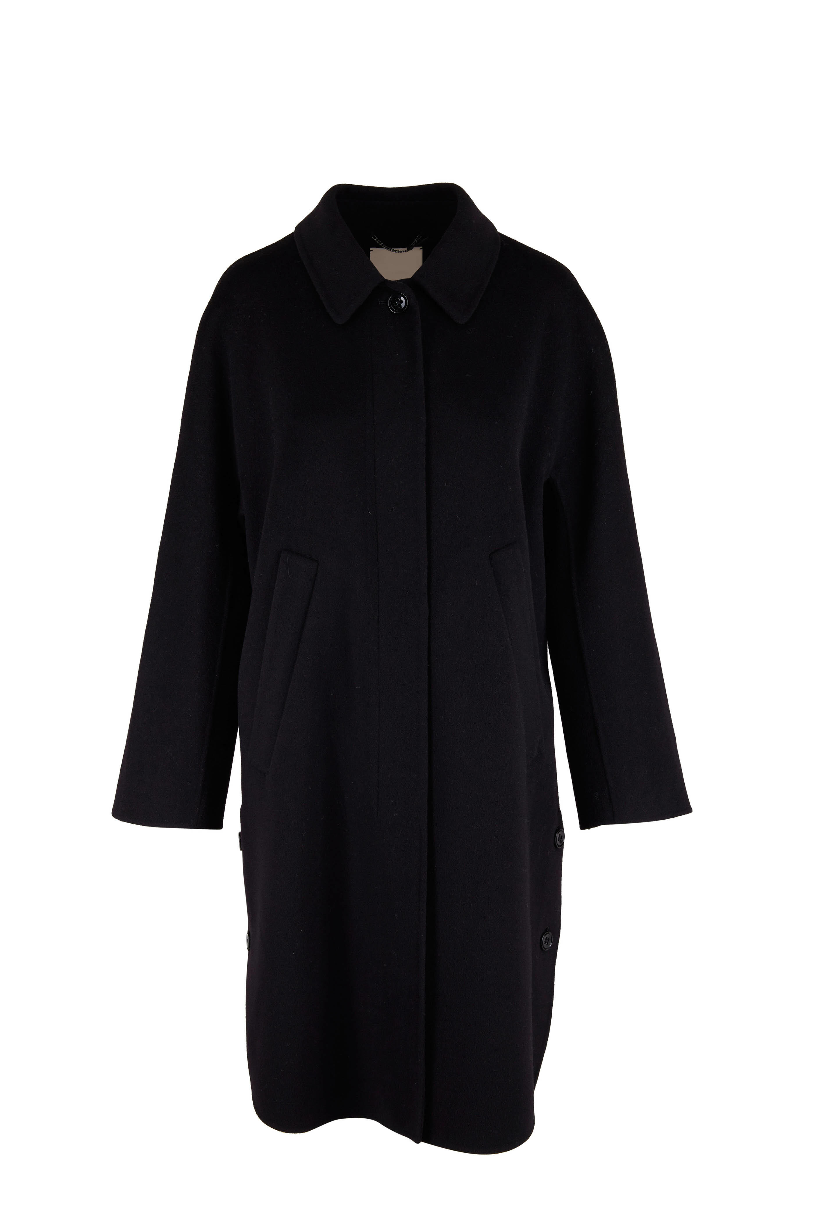 Dorothee Schumacher - Slouchy Easy Black Wool Coat