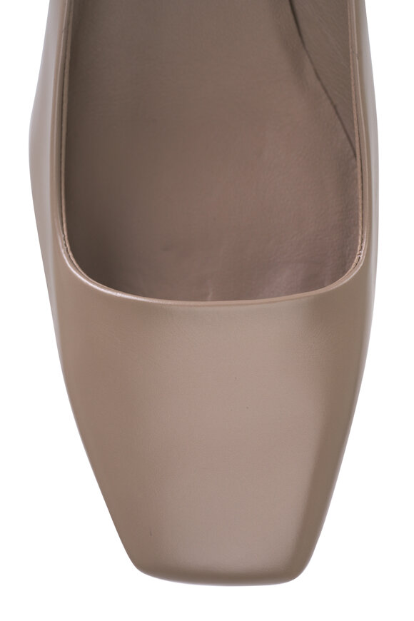 Jimmy Choo - Winnie Taupe Leather Pump, 45mm 