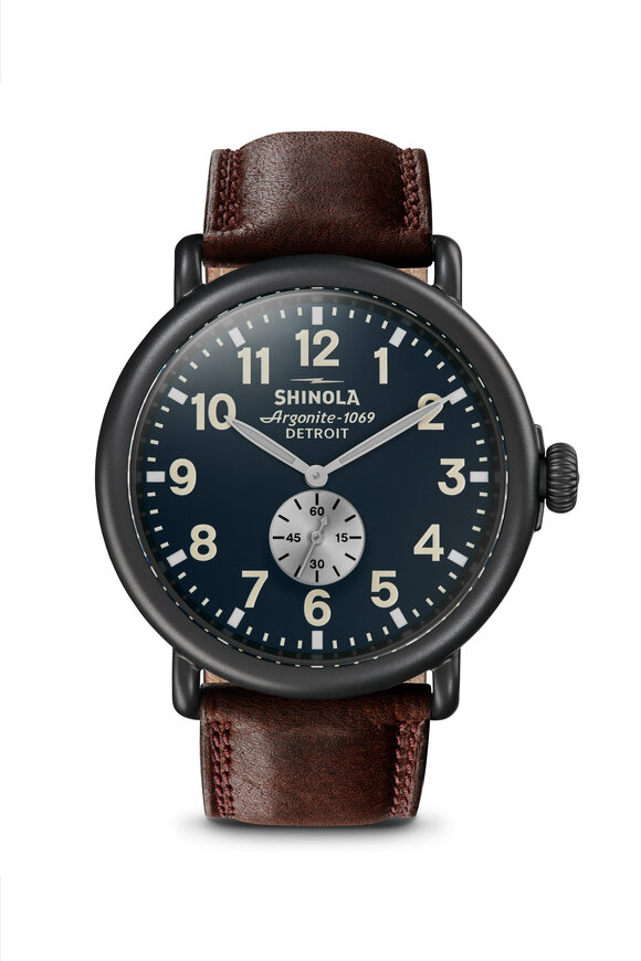 Shinola - Runwell Midnight & Brown Sub Second Watch, 47mm