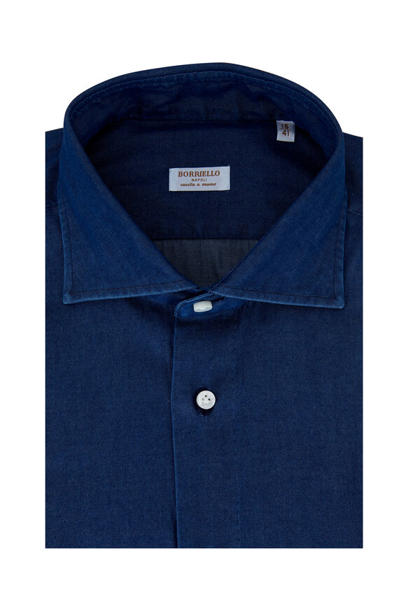 Borriello Dark Denim Dress Shirt