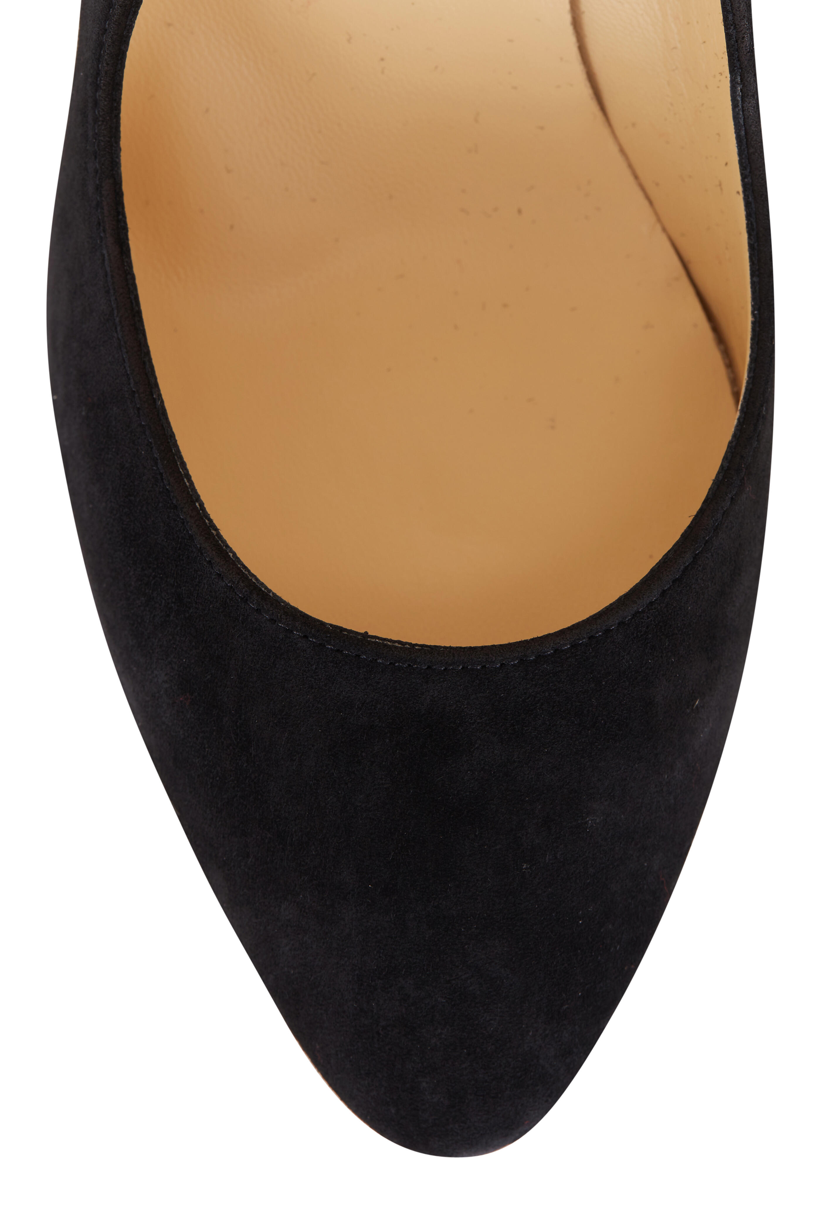 Christian Louboutin - Tanja Black Suede Wedge, 85mm