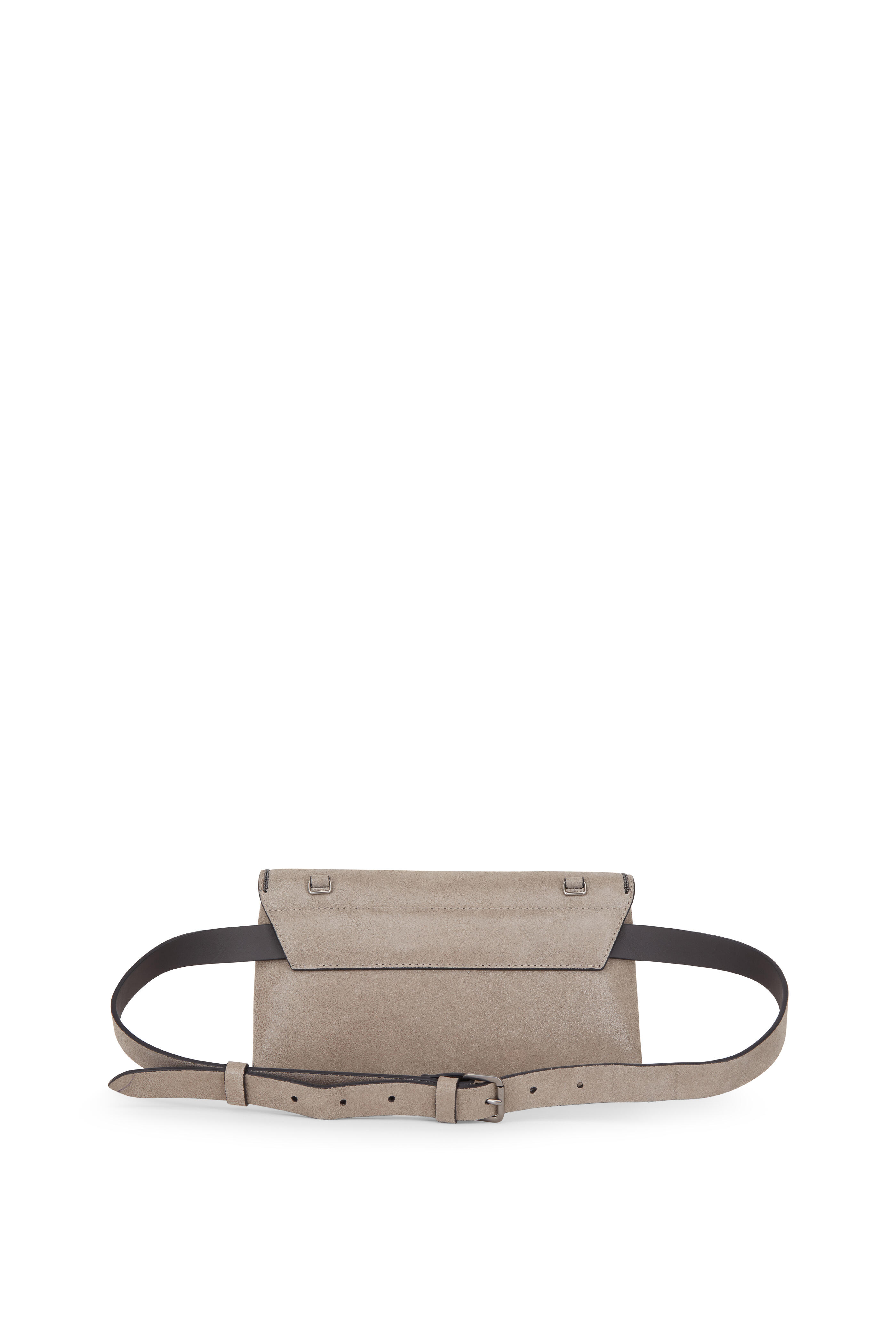 Brunello Cucinelli - Elephant Buff Leather Monili Trim Convertible Bag