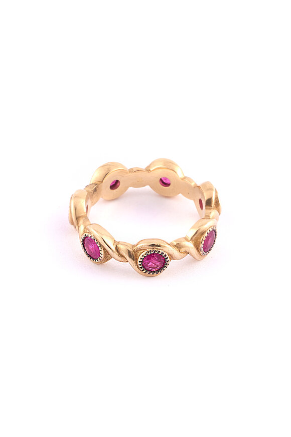 Sylva & Cie - Ruby Twist Ring