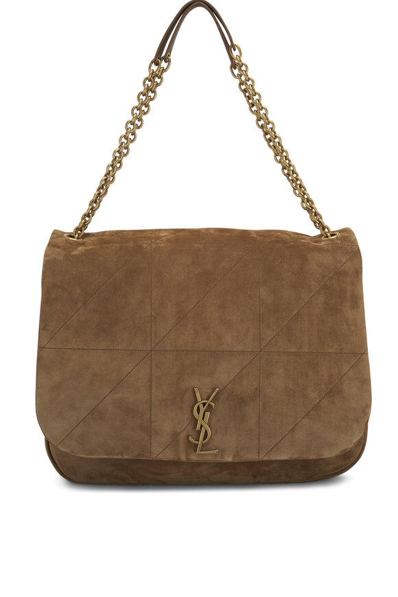 Saint Laurent - Jamie 4.3 Golden Leaf Suede Shoulder Bag