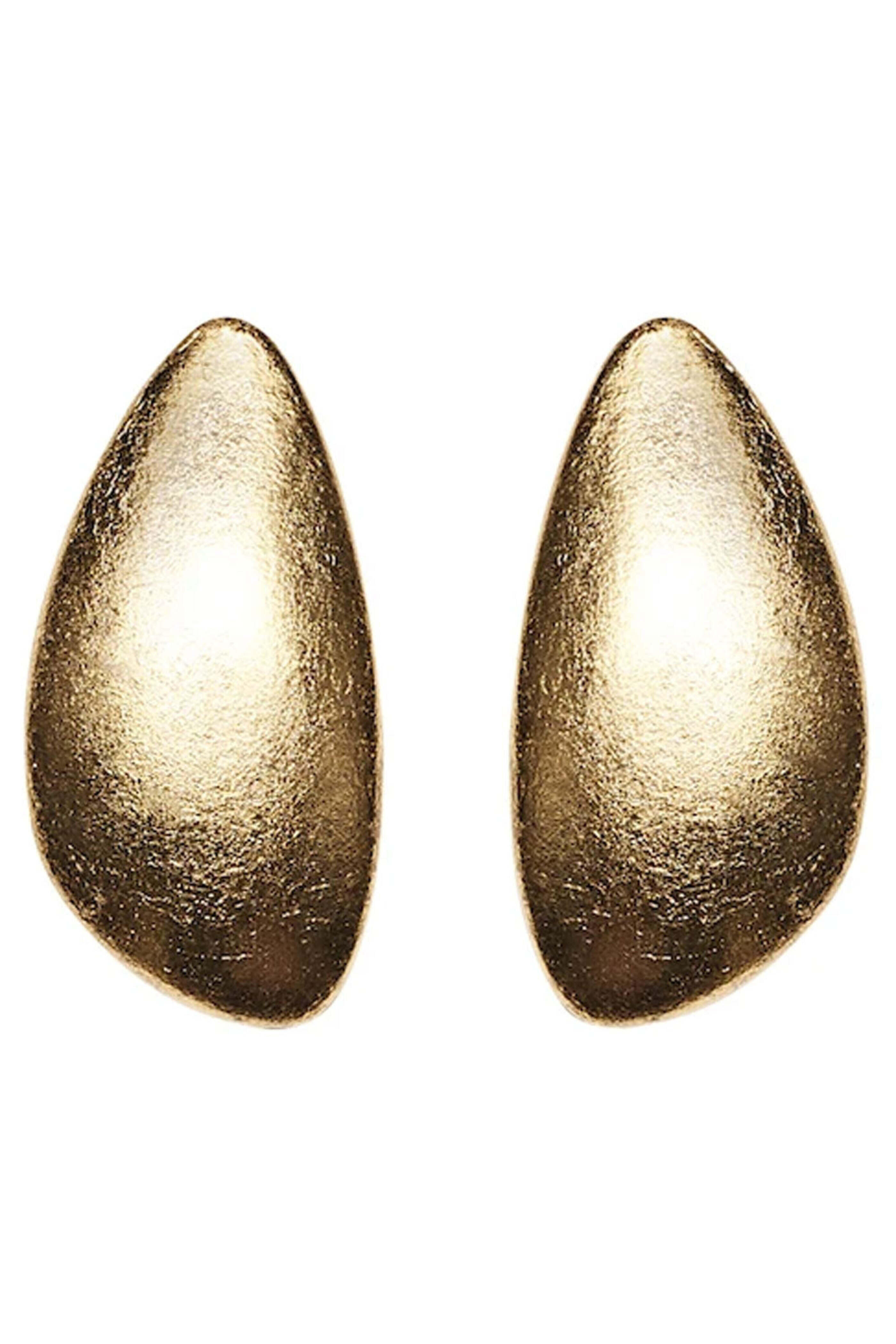 Monies - Acacia Wood and Gold Foil Medellin Earrings