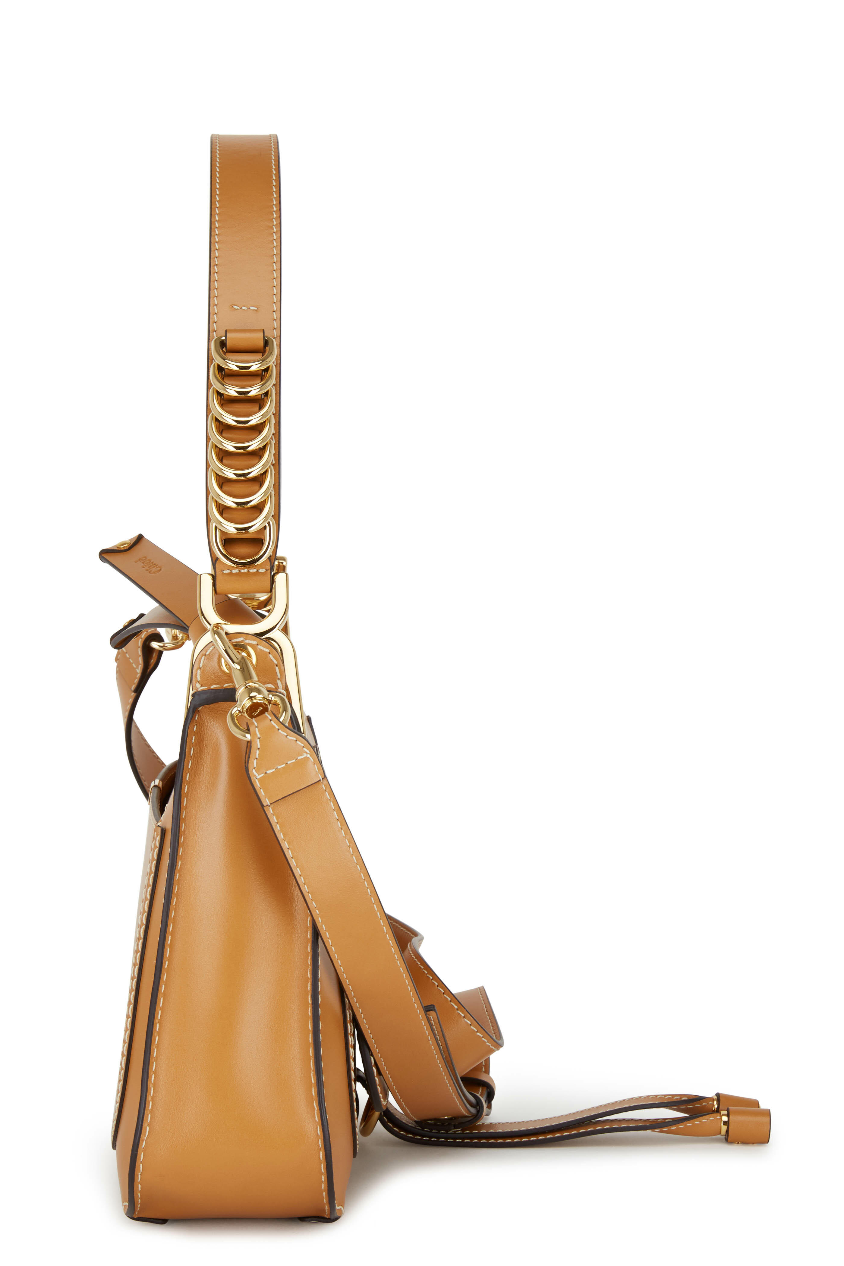 Marcie leather handbag Chloé Brown in Leather - 31439399