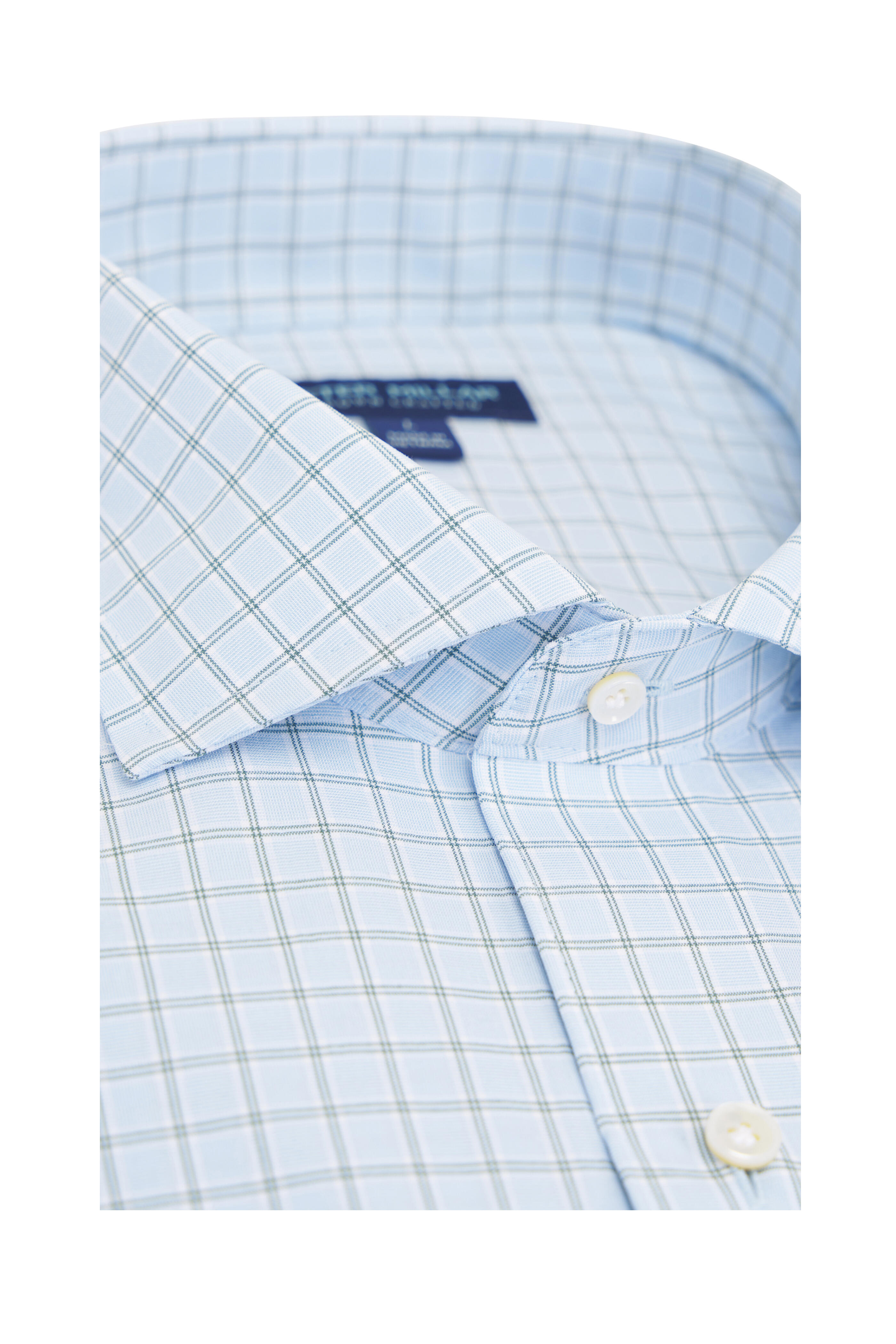 Peter Millar - Bechet Performance Blue Frost Plaid Sport Shirt