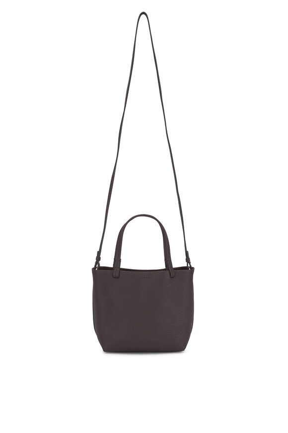 The Row Small Park Deep Brown Ans Leather Tote