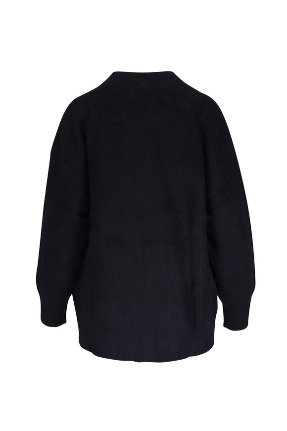 Lisa Yang - Malena Black Brushed Cashmere Cardigan