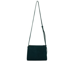 Khaite - Lina Green Suede Crossbody Bag | Mitchell Stores