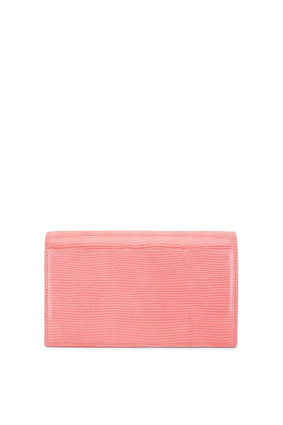 Akris - Anouk Blossum Pink Embossed Envelope Bag
