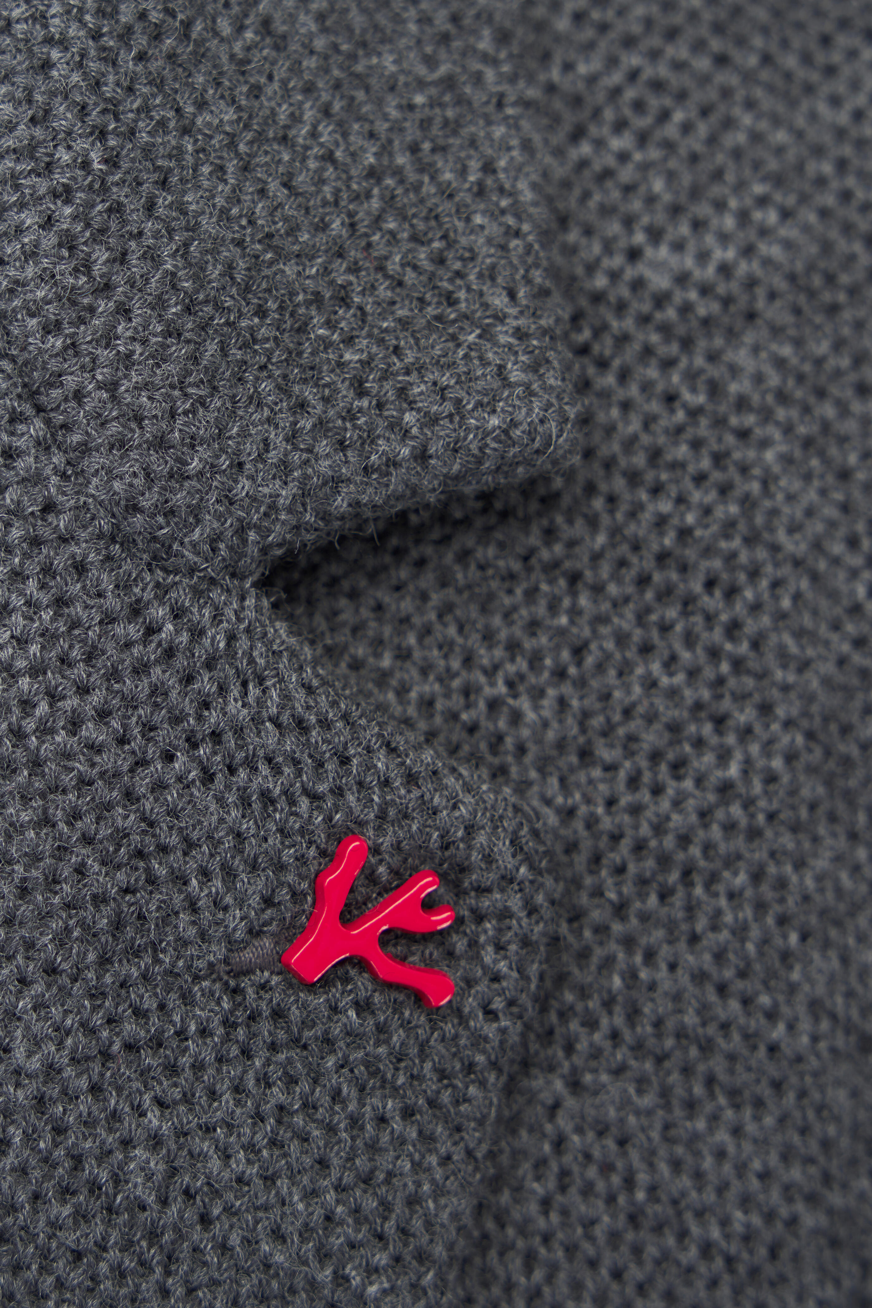 Isaia - Charcoal Gray Wool Swacket