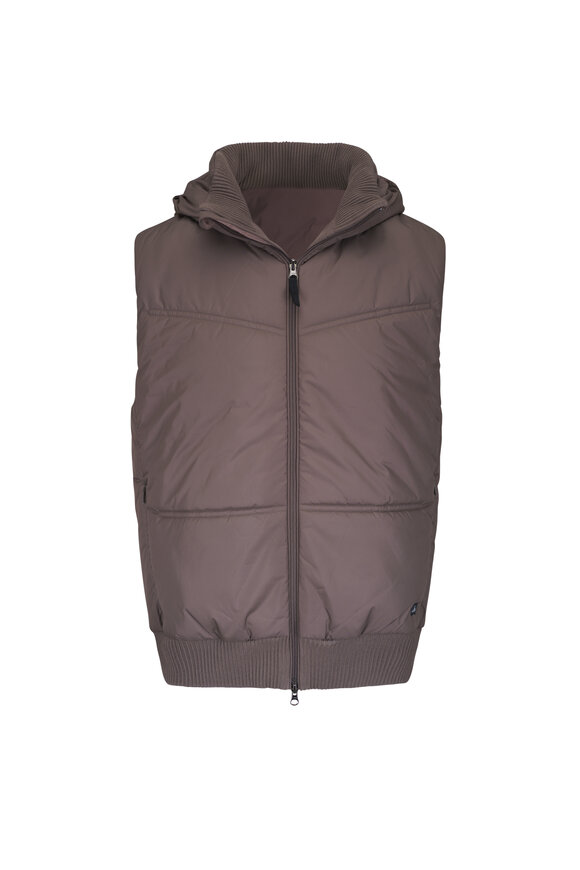 WAHTS Morgan Taupe Brown Padded Commuter Vest