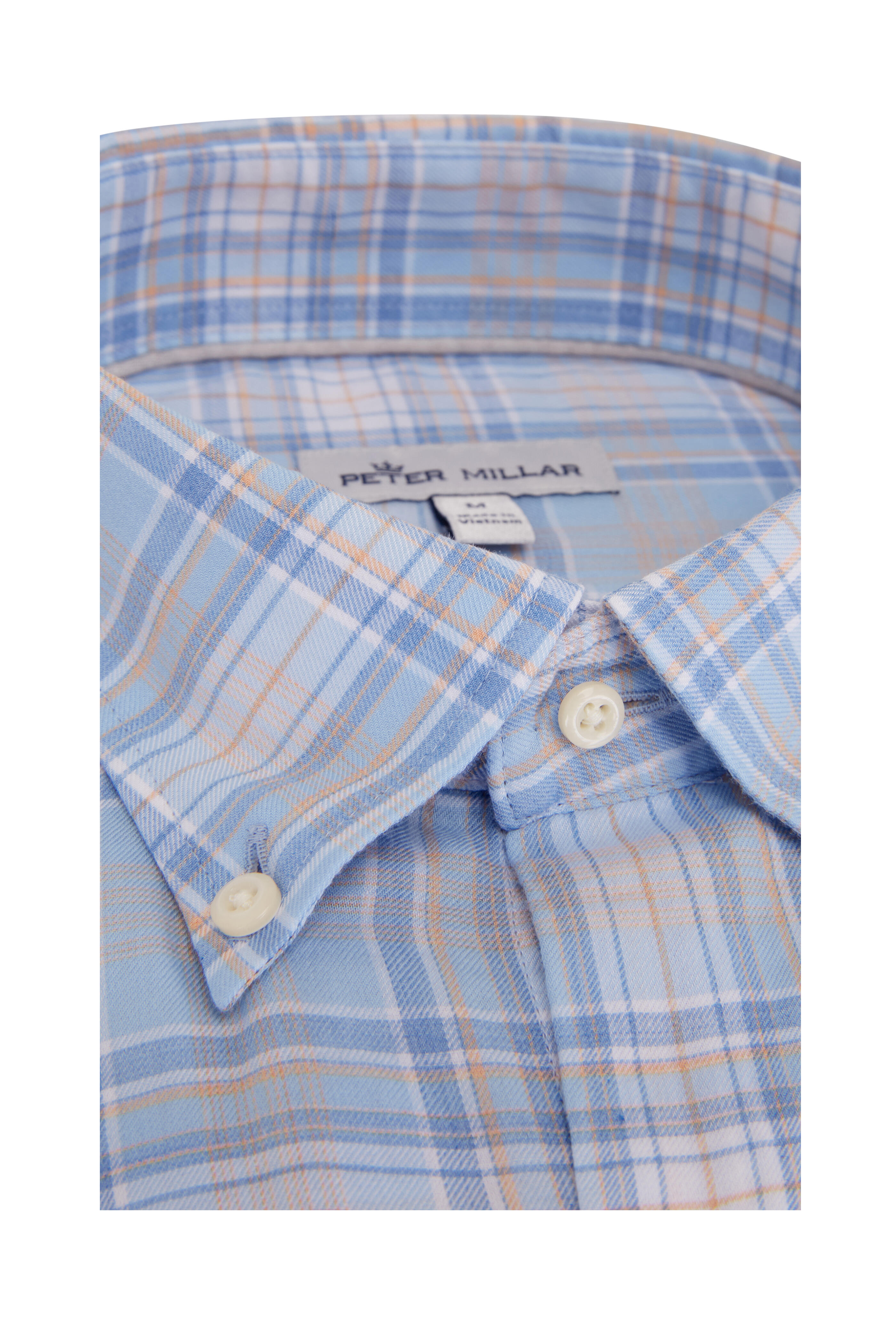 Peter Millar - Yates Light Blue Soft Cotton Sport Shirt - view 3