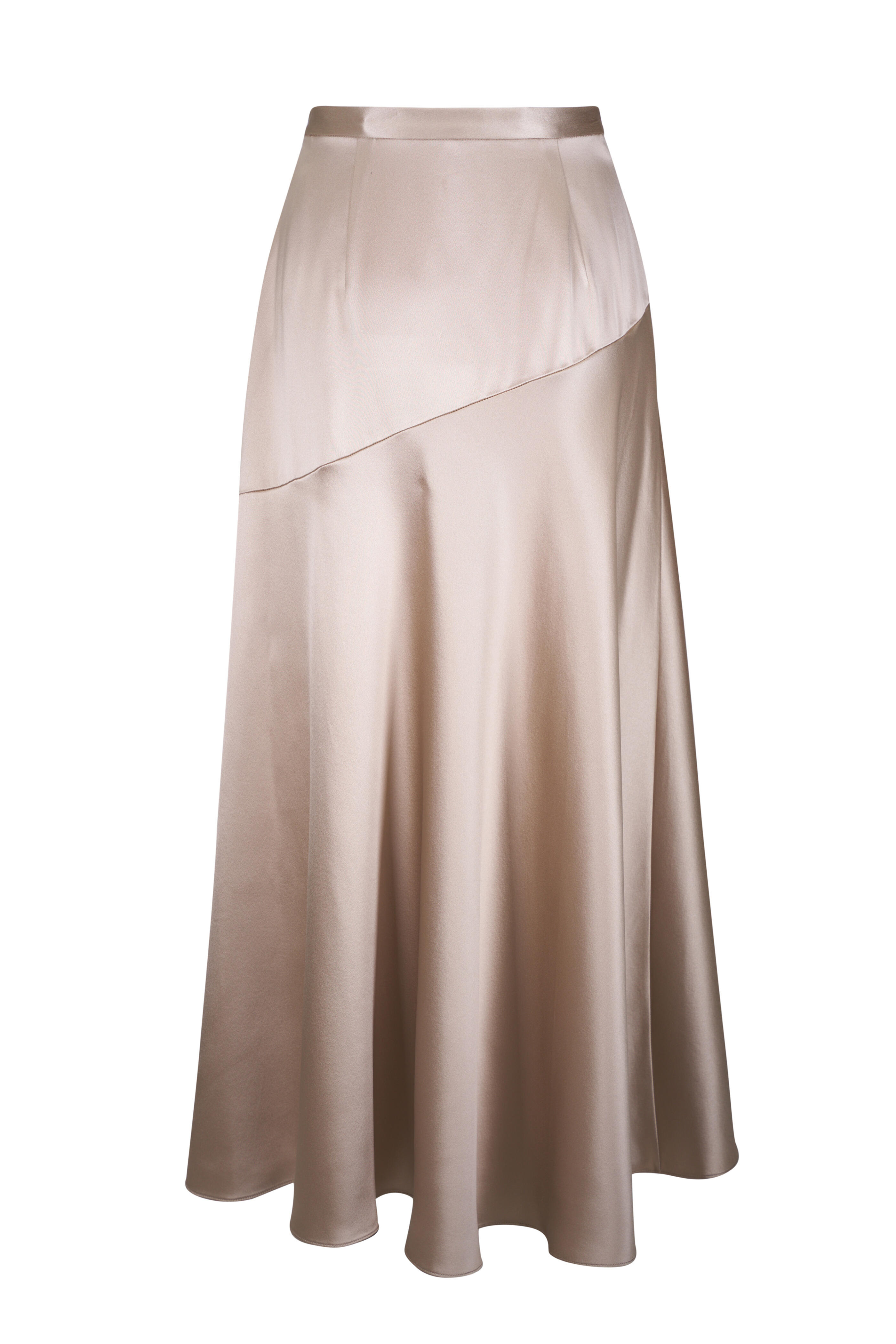 Adam Lippes - Tess Platinum Silk Skirt