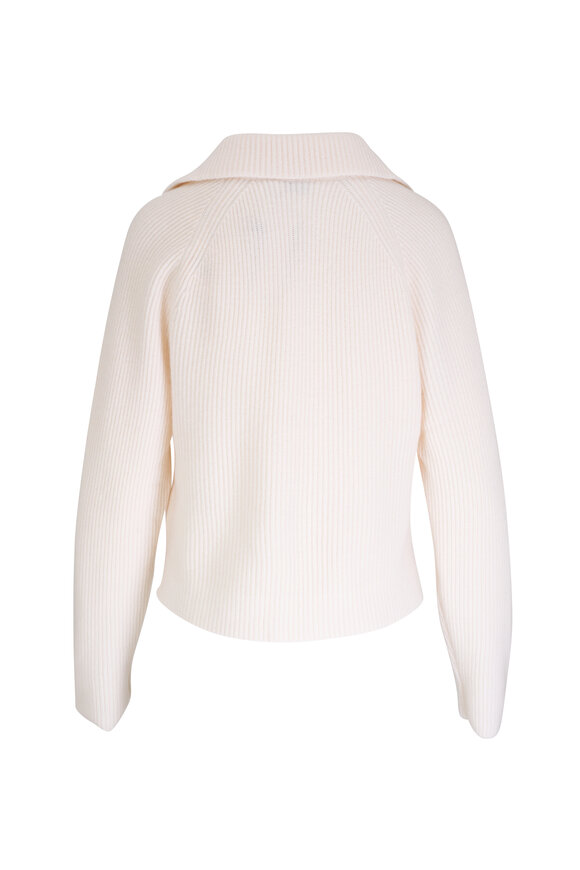 Jonathan Simkhai - Lopez Ivory Wool & Cashmere Polo Sweater