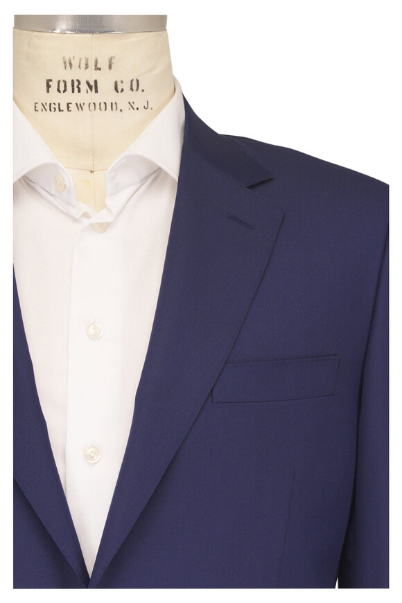 Canali French Blue Wool Suit - view 1