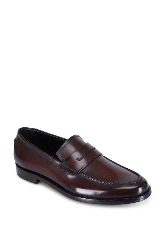 Berluti Gianni Sapienza Bordeaux Leather Loafer